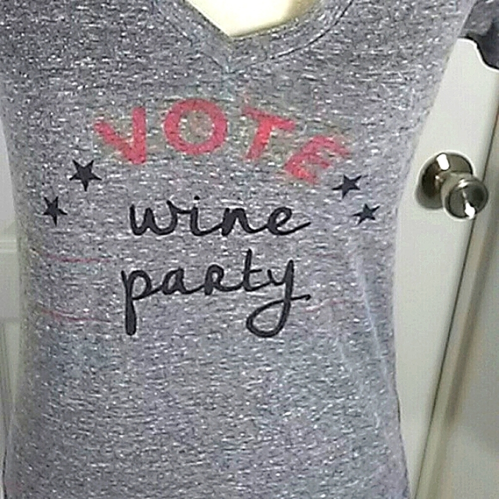 Political Vote Wine Party T Shirt 2024